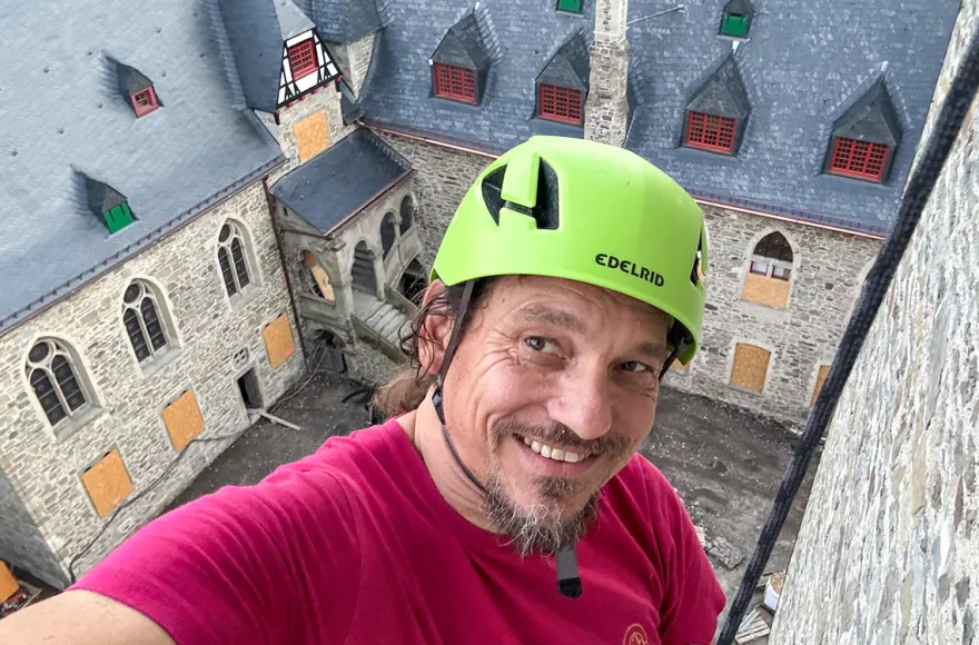 Abseilen vom Schloss Burg Solingen