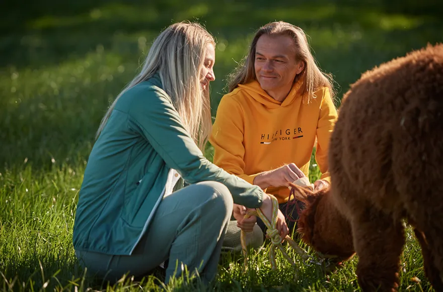 Alpaka Wanderung mit Speed Dating Iggensbach