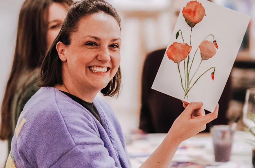 Aquarellkurs mit Weintasting Köln