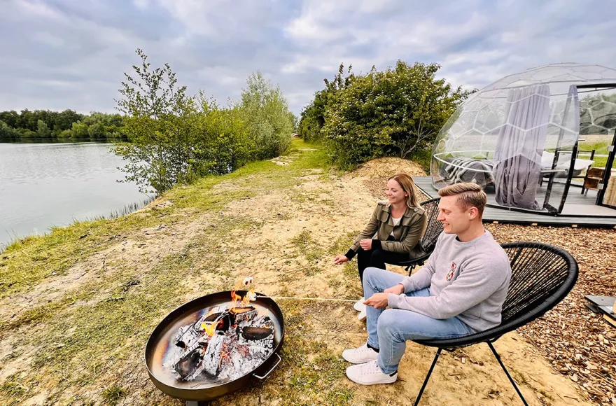 Außergewöhnlich Übernachten am See Wadersloh für 2