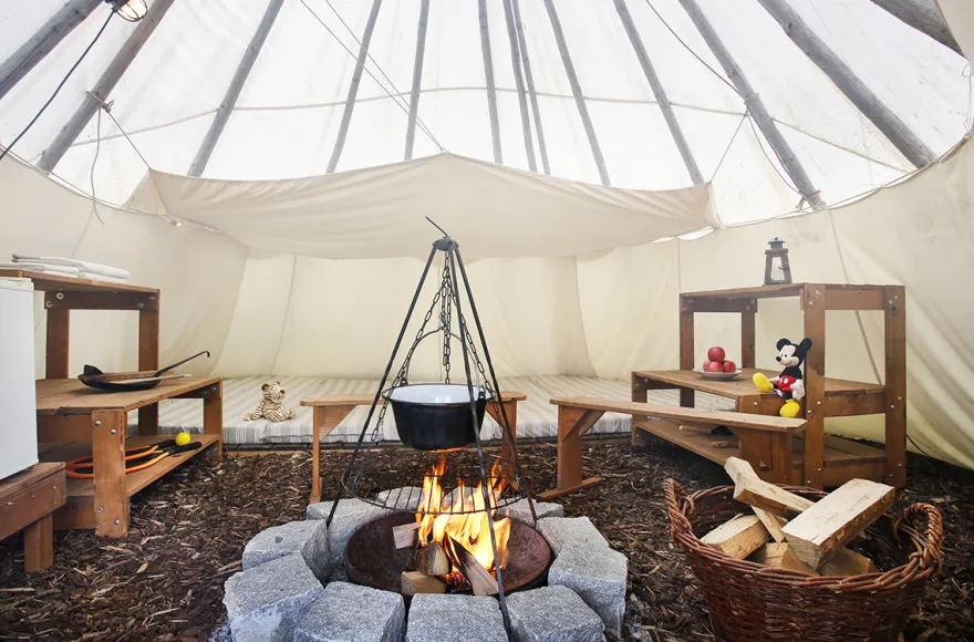 Außergewöhnliche Übernachtung im Tipi Viechtach für 2