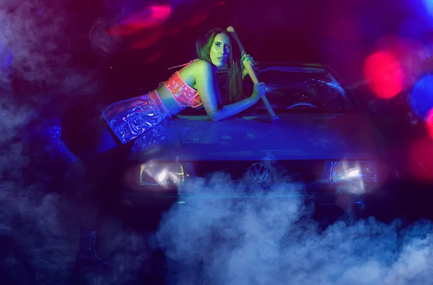 Auto zertrümmern Fotoshooting Langenau