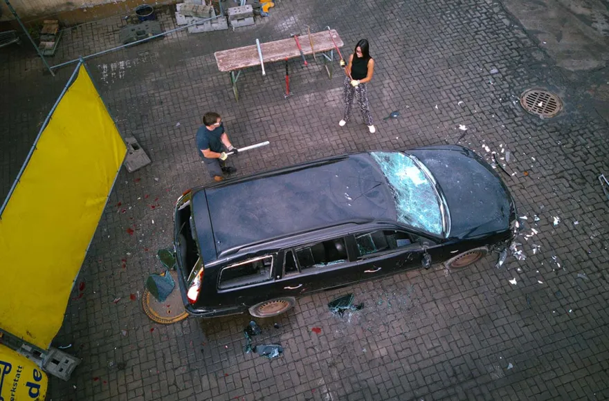 Auto zertrümmern Nürnberg