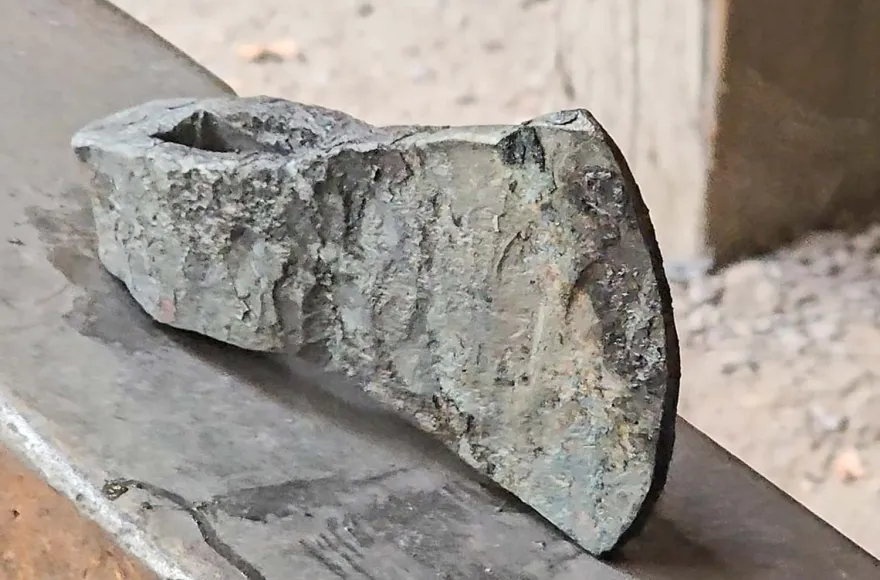 Axt schmieden auf Burg Brandenstein Schlüchtern