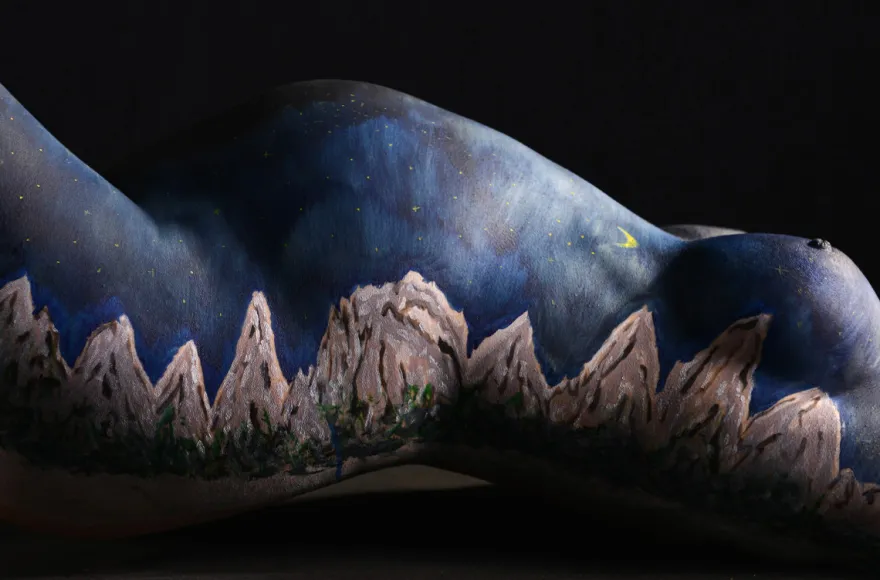 Babybauch Bodypainting Farchant