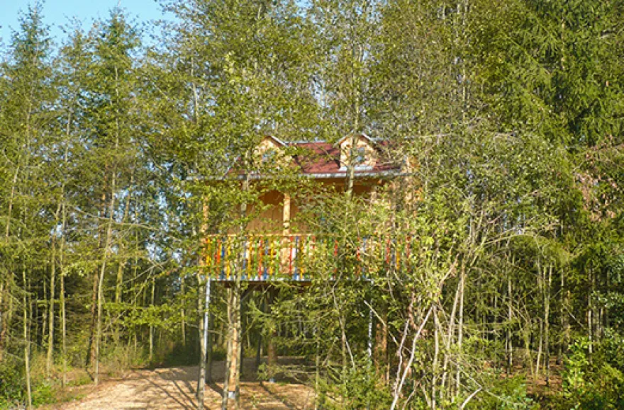 Baumhaus-Übernachtung in Niederbayern für 2