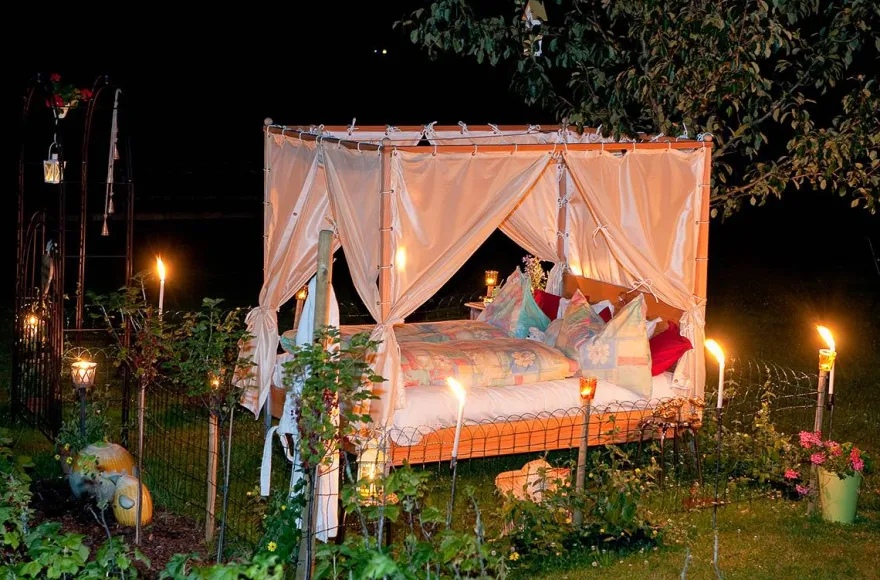 Übernachtung im Garten Himmelbett Dorfgastein für 2 (1 Nacht)