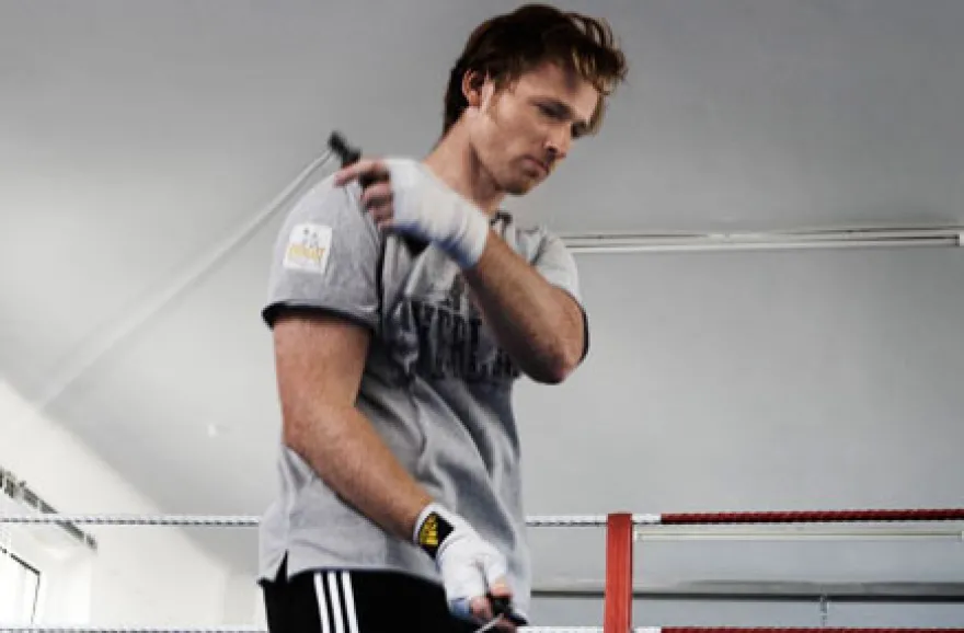 Boxen mit Personal-Trainer