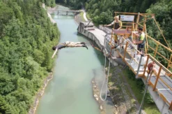 Bungee am Staudamm Klaus in Oberösterreich