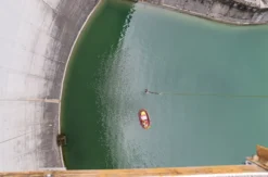 Bungee am Staudamm Klaus in Oberösterreich