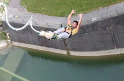 Bungee am Staudamm Klaus in Oberösterreich