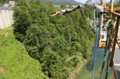 Bungee am Staudamm Klaus in Oberösterreich