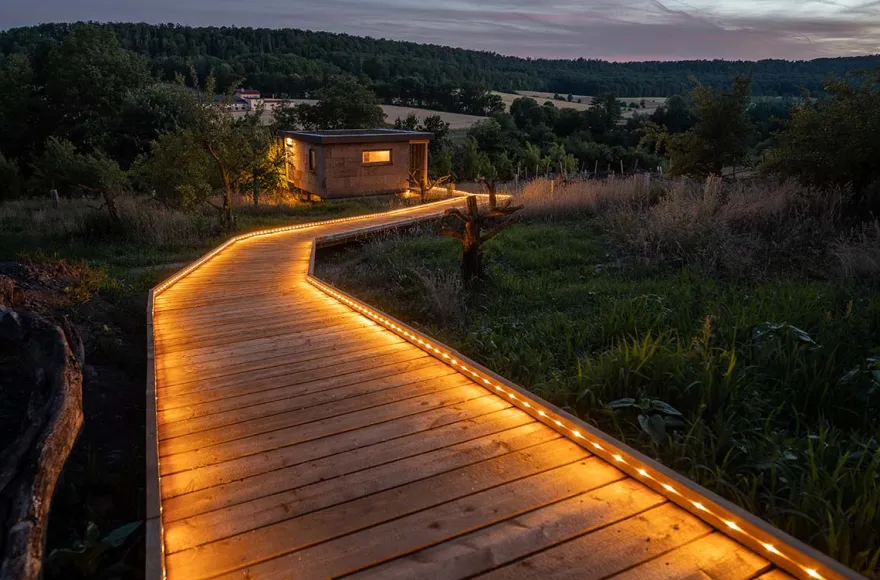 Candle-Light Übernachtung im Chalet in Unterfranken für 2 (1 Nacht)