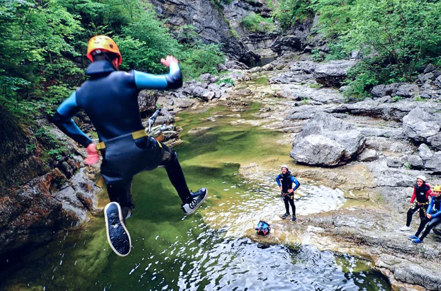 Canyoning im Bluntautal für Fortgeschrittene (5 Std.)