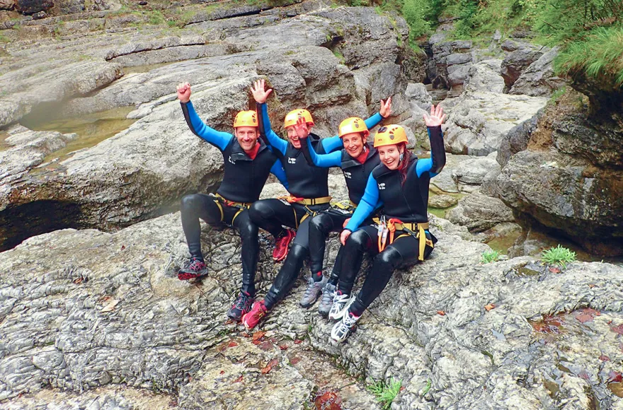 Canyoning in der Almbachklamm für Einsteiger (3-4 Std.)