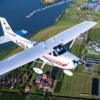 Cessna Rundflug & Candle Light Dinner Hamburg für 2