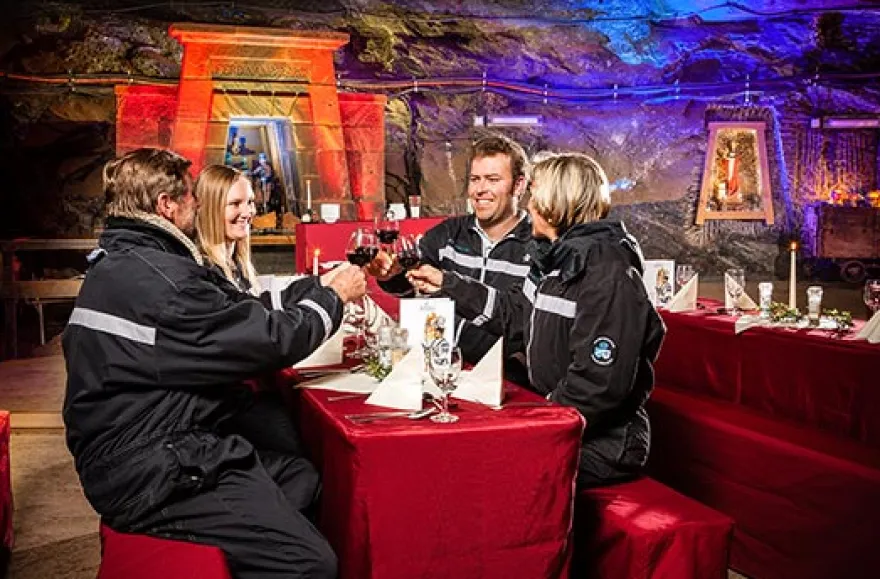 Dinner im Salzbergwerk Berchtesgaden
