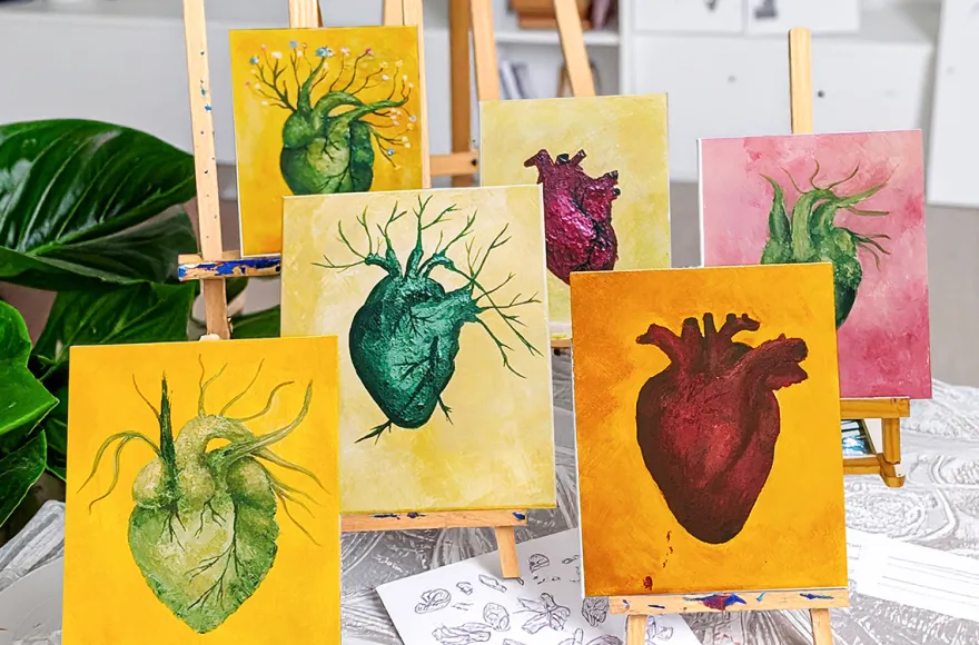 Drink & Paint mit Spachtelmasse Düsseldorf