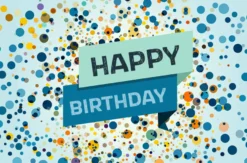 Flexibles Geschenk Geburtstag (Konfetti)