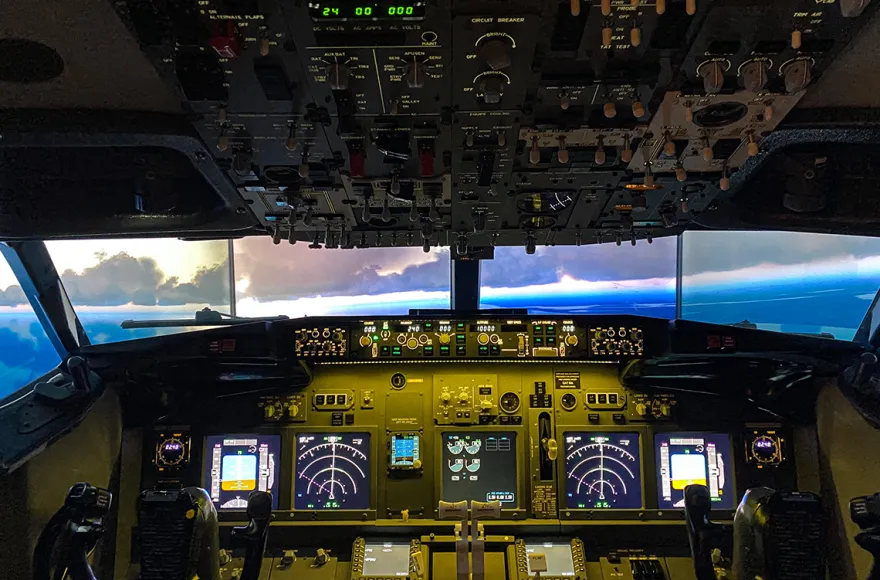 Flugsimulator Boeing 737 Backnang