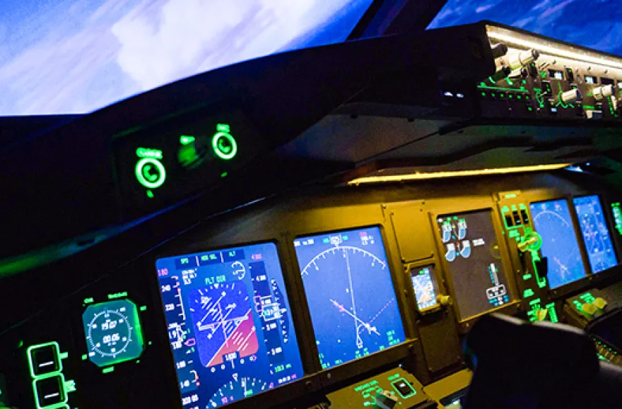 Flugsimulator Boeing 777 in Zürich (30 Min)