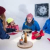 Fondue essen im Iglu Kühtai