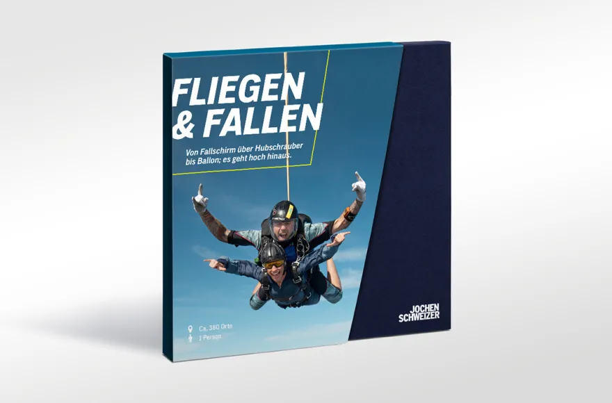 Geschenkbox Fliegen & Fallen