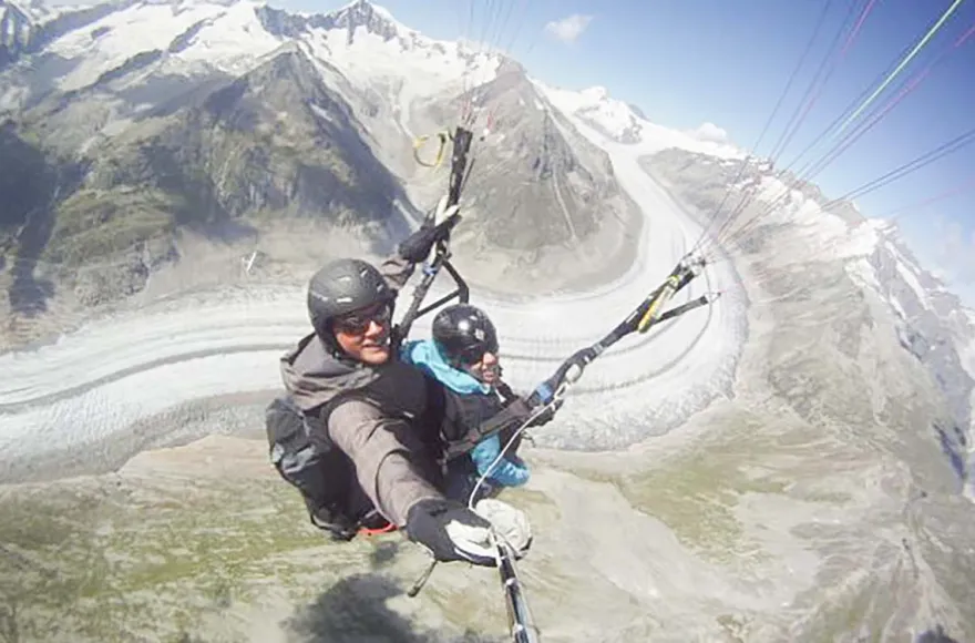 Gleitschirm-Tandemflug Fiesch (30 Min.)