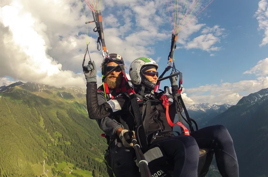 Gleitschirm Tandemflug Schruns