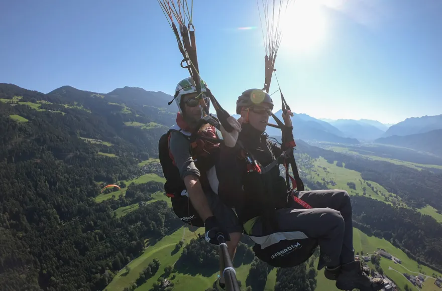 Gleitschirm Tandemflug Tschagguns
