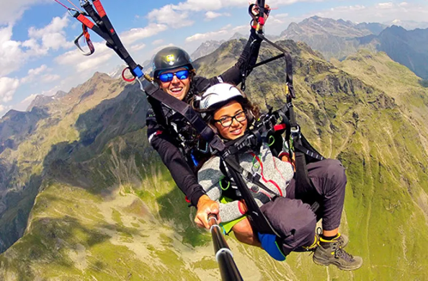 Gleitschirm Tandem für Kinder