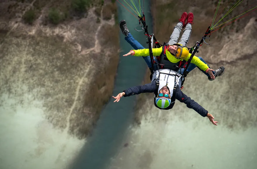 Gleitschirm Thermikflug Aschau im Chiemgau