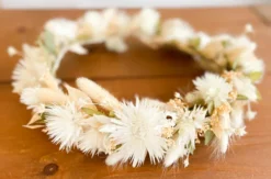 Haarkranz aus Trockenblumen selber machen Rostock