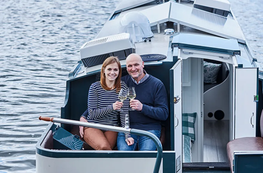 Hausboot Übernachtung in Hamburg für 2