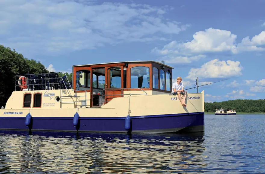 Hausboot-Übernachtung Rechlin für 5 (4 Nächte)