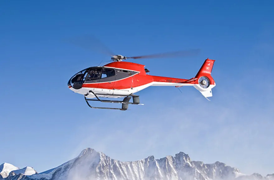 Helikopterflug mit Gletscherfrühstück in den Schweizer Alpen für 2