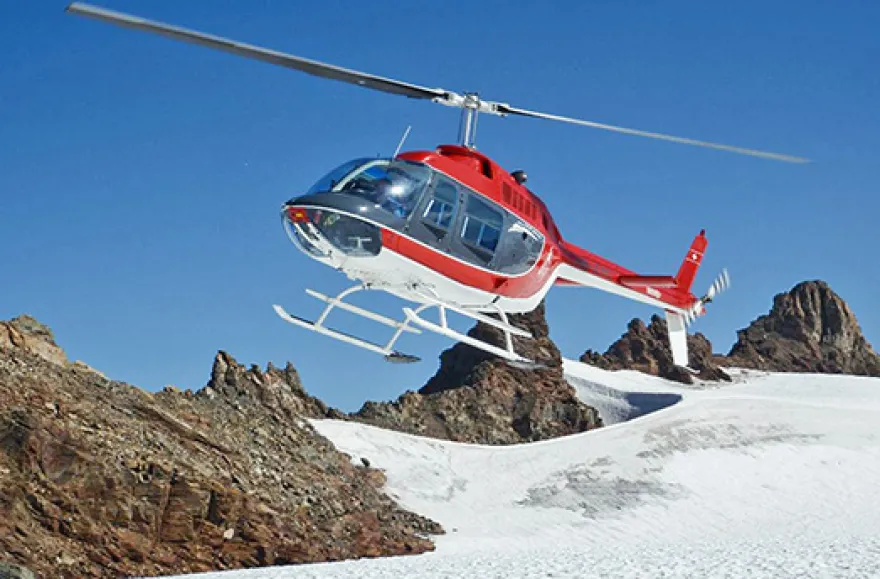 Helikopterflug mit Gletscherfrühstück in den Schweizer Alpen für 2