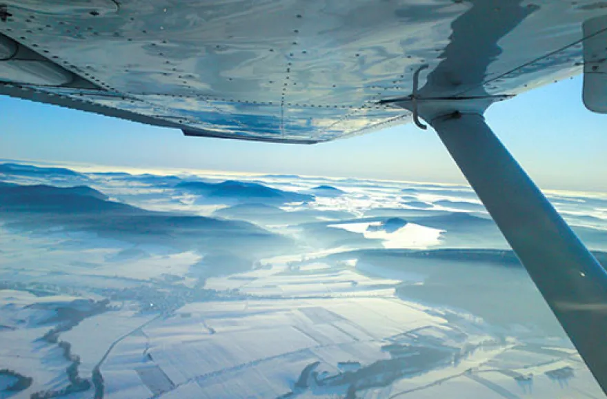 Höhenflug im Ultraleichtflugzeug