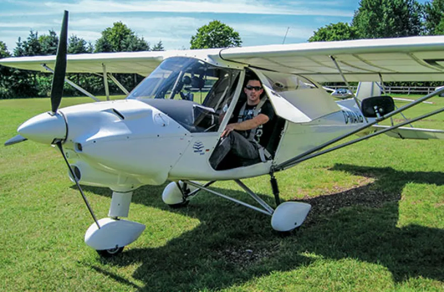 Höhenflug im Ultraleichtflugzeug