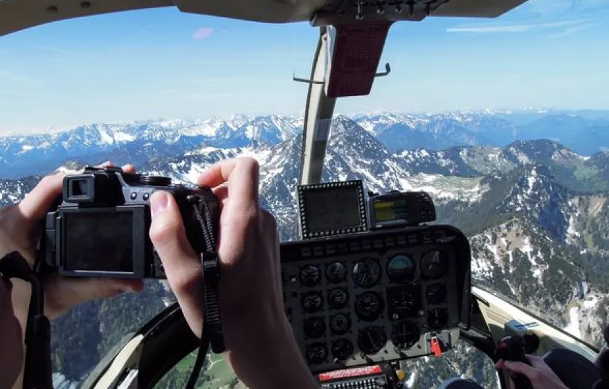 Hubschrauber selber fliegen Raum Bodensee (30 Min.)