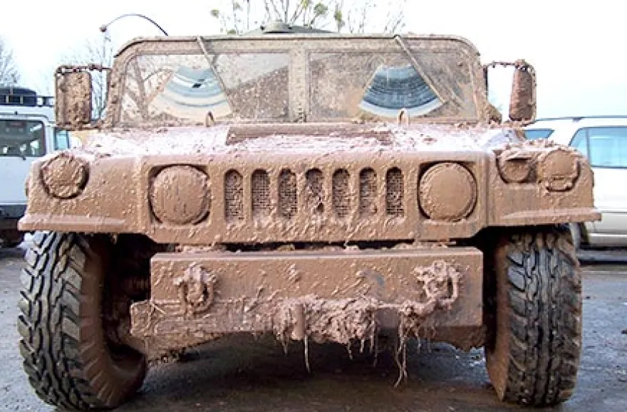 Hummer H1 im Gelände fahren in Mitteldeutschland (60 Min.)