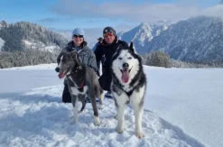 Husky Schneeschuhtrekking