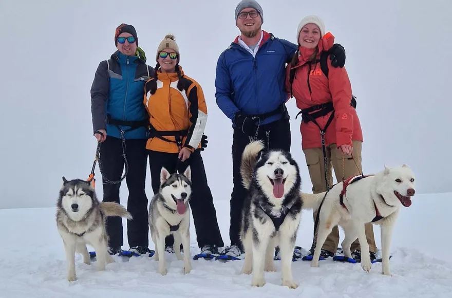 Husky Schneeschuhtrekking für 2