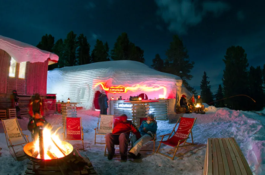 Iglu bauen mit Übernachtung im Iglu Ötz