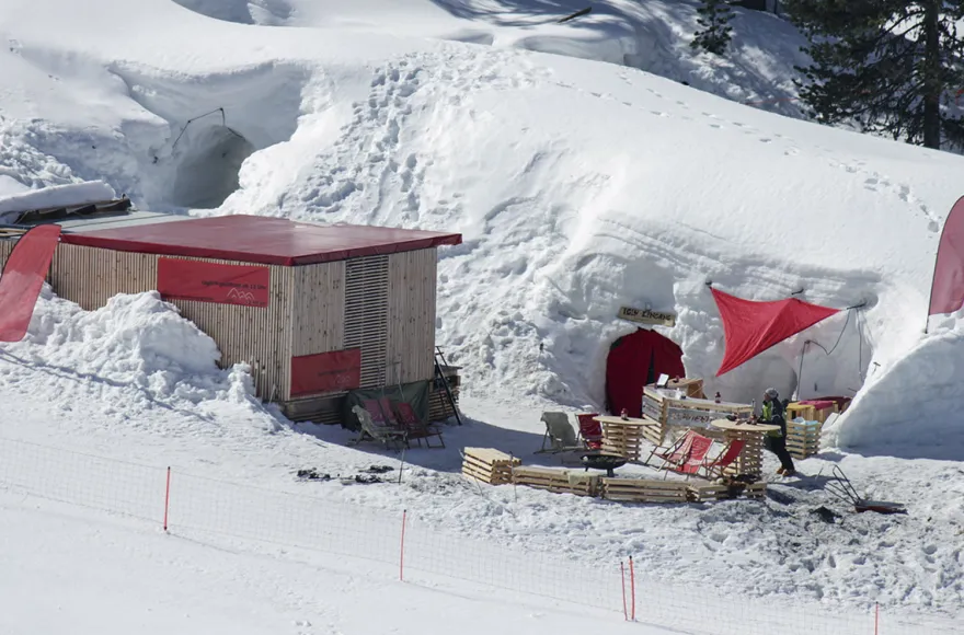 Iglu bauen mit Übernachtung im Iglu Ötz