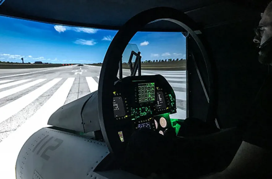 Kampfjet-Flugsimulator F/A-18 Super Hornet Raum Leipzig