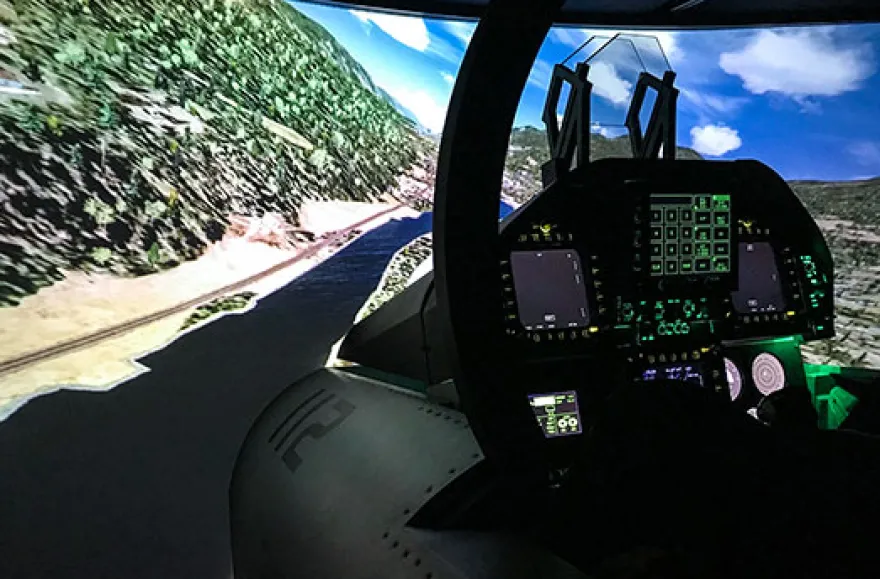 Kampfjet-Flugsimulator F/A-18 Super Hornet Raum Leipzig