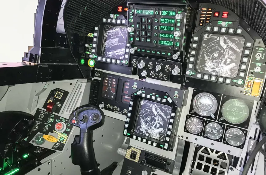 Kampfjet Simulator Gensingen (F18 Hornet) - Maverick for a day