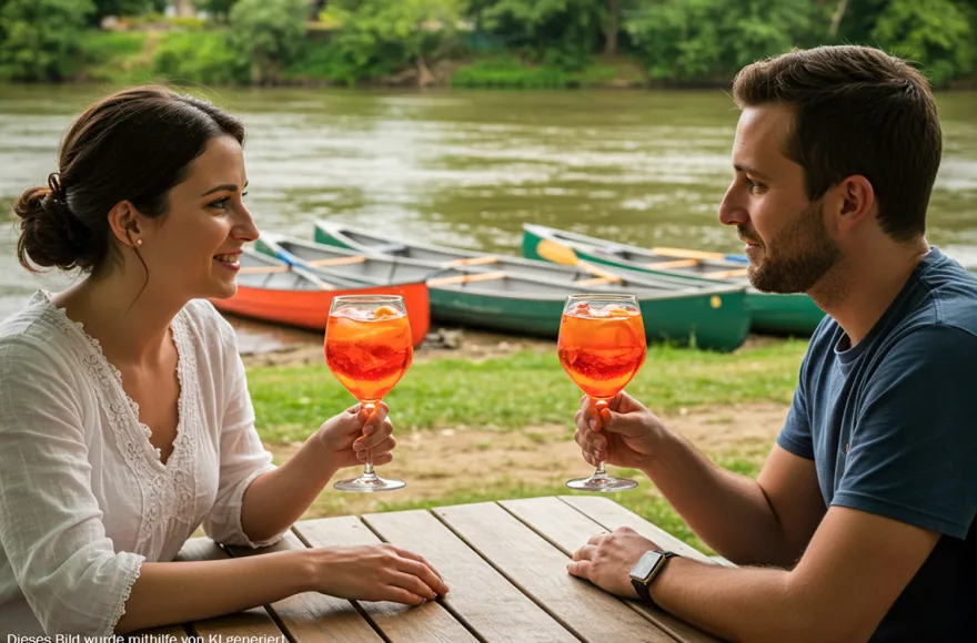 Kanufahrt Bad Abbach mit Aperol Spritz