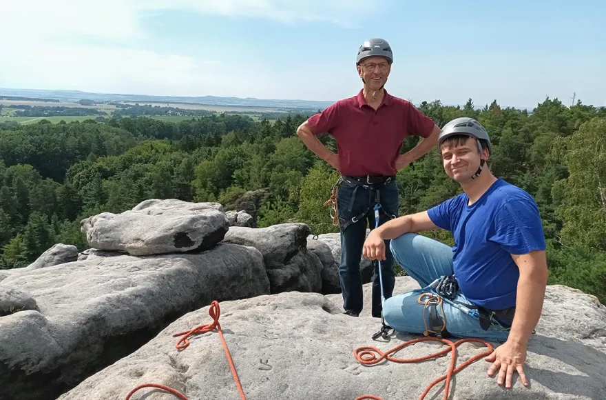 Kletter Schnupperkurs Elbsandsteingebirge in der Sächsischen Schweiz Struppen